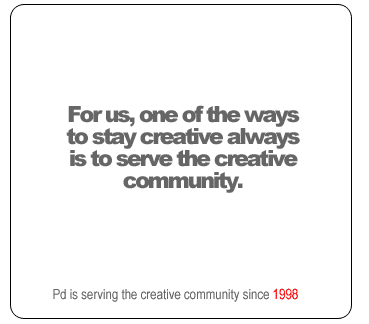 Pd is serving the creative community since 1998